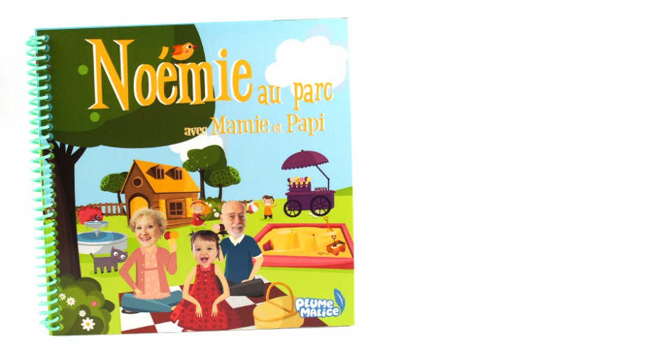 Au parc - Livre personnalisé pour enfant et adulte - Plume Malice