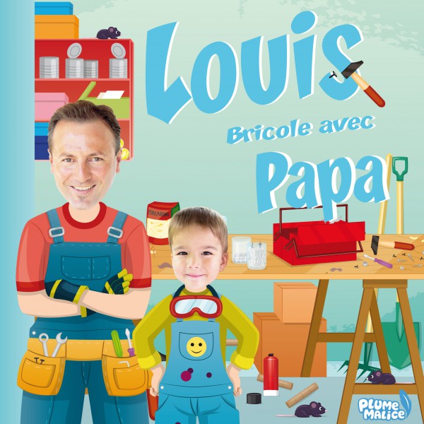 Livre pour papa : un livre personnalisé avec le mot PAPA