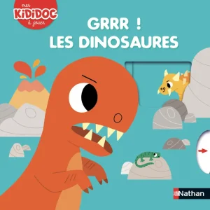 Couverture du livre Grrr les dinosaures, collection Kididoc, éditions Nathan